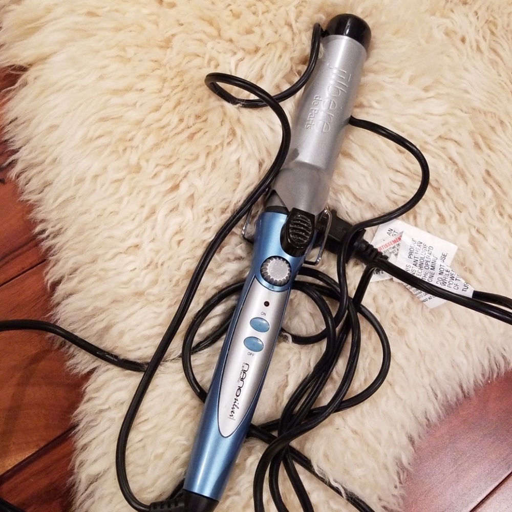 Jilbere nano silver curling iron